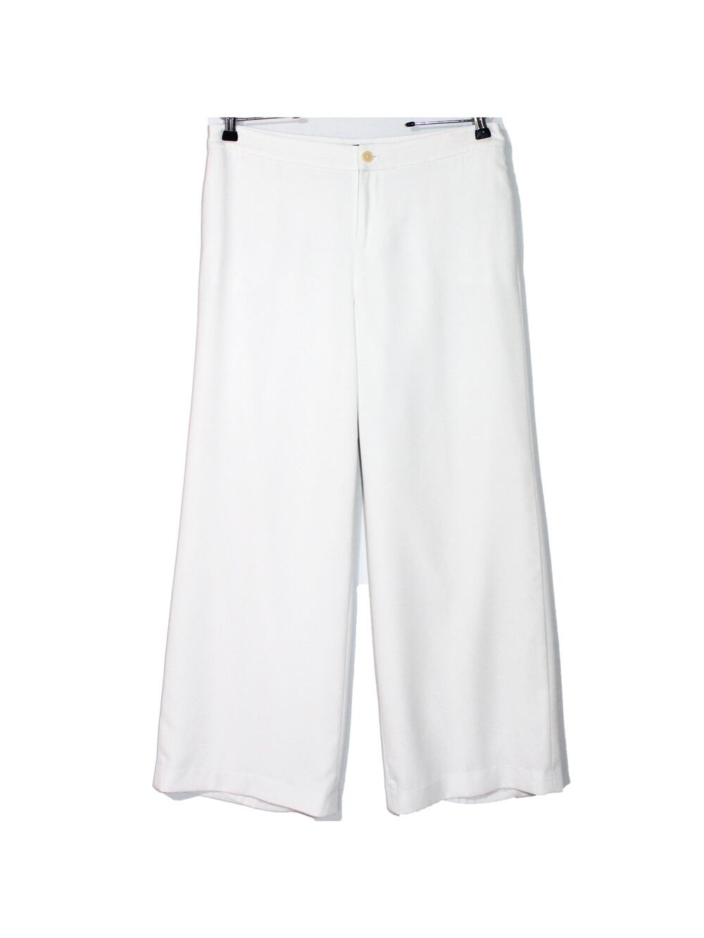 Ralph Lauren White Wide Leg Trouser Pants Size 12P